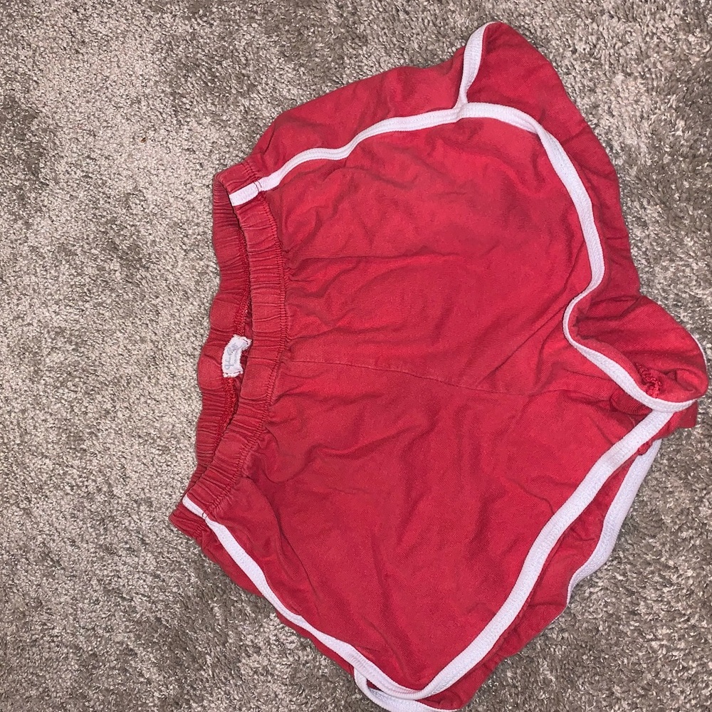 Brandy Melville red lifeguard shorts